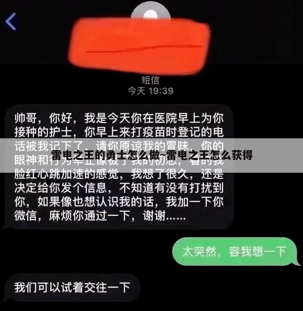 雷电之王的勇士怎么做~雷电之王怎么获得