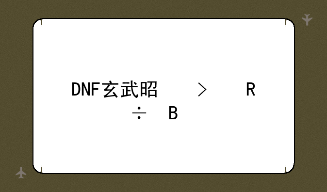 DNF玄武是召唤兽吗