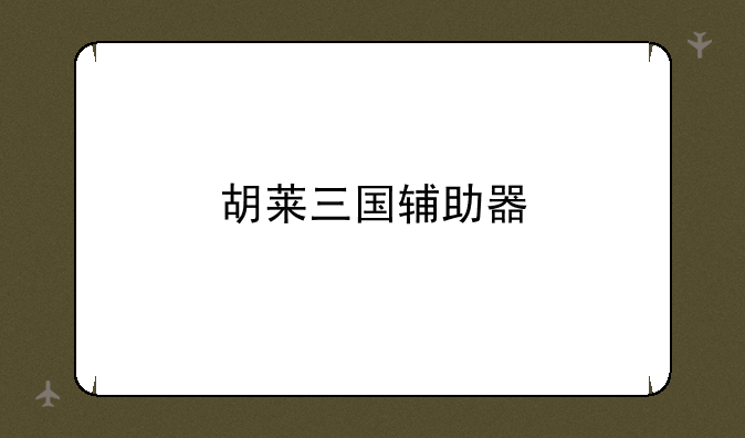 胡莱三国辅助器