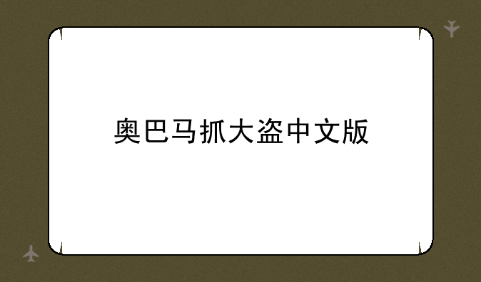 奥巴马抓大盗中文版