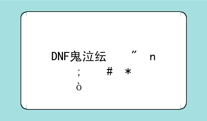求DNF鬼泣PK与刷图加点。