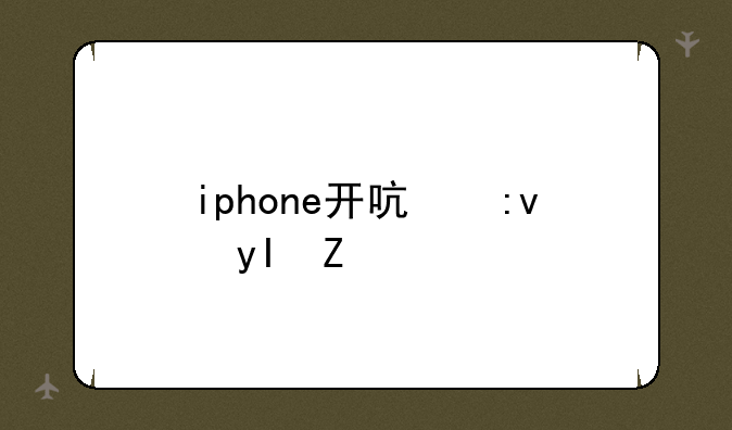 iphone开启原生虚拟内存教程
